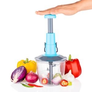 Manual Vegetable Chopper 6-Blade Stainless Steel – 950ML | XcelCraft