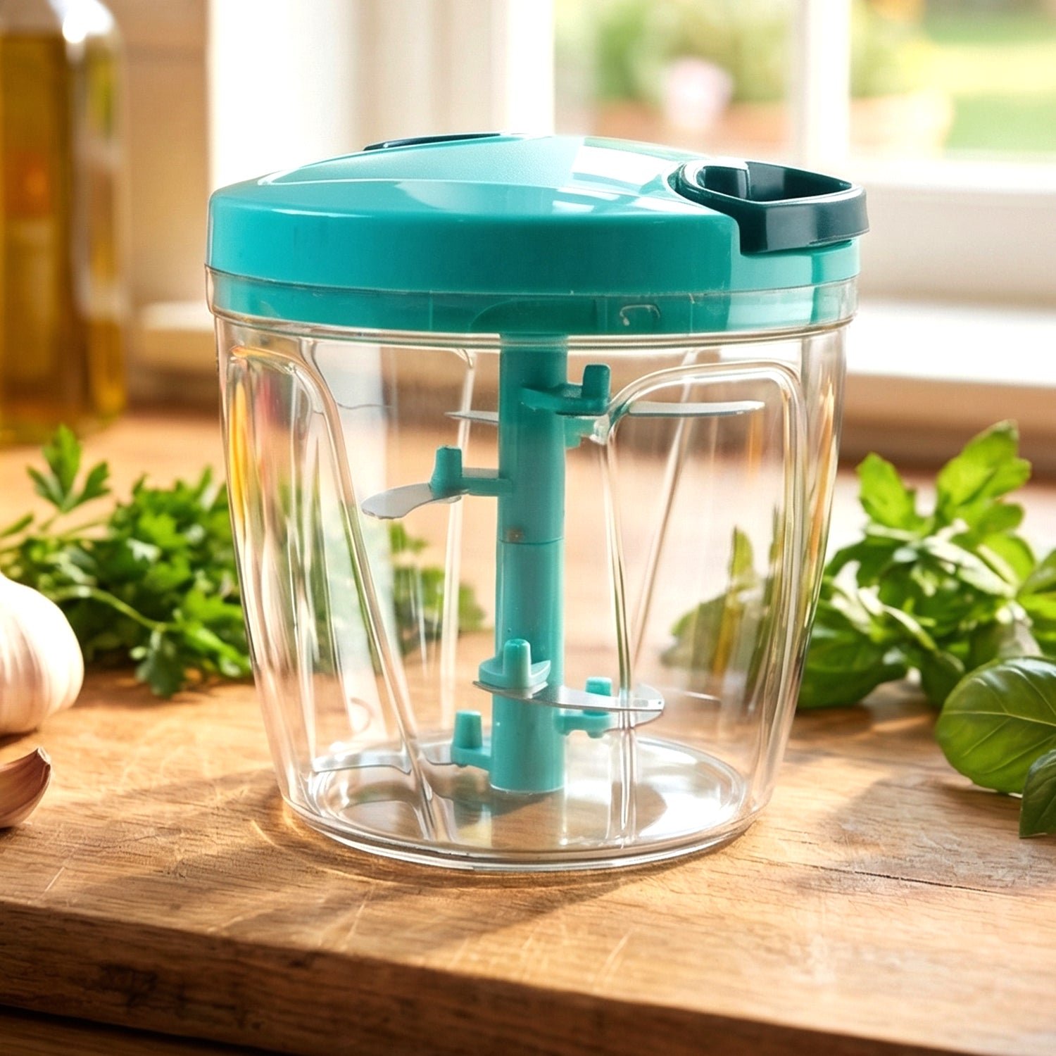 Manual Food Chopper – 6 Blade 900ml | Quickslice