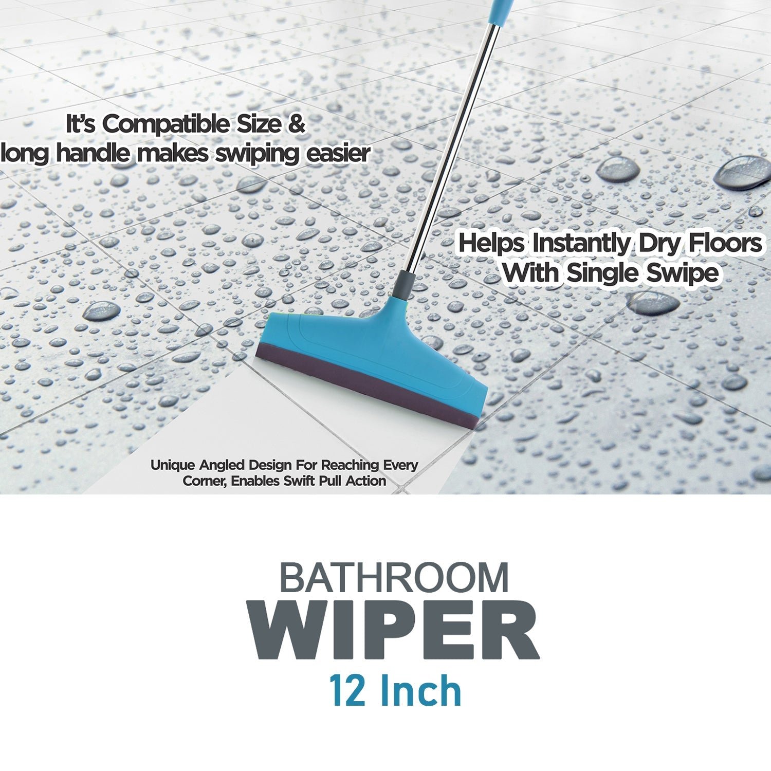 Telescopic Floor Wiper – 12 Inch Adjustable Handle for Home | Pro Clean