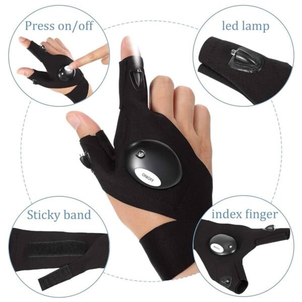 LED Flashlight Gloves – Hands-Free Work & Outdoor Light | Grow Wear