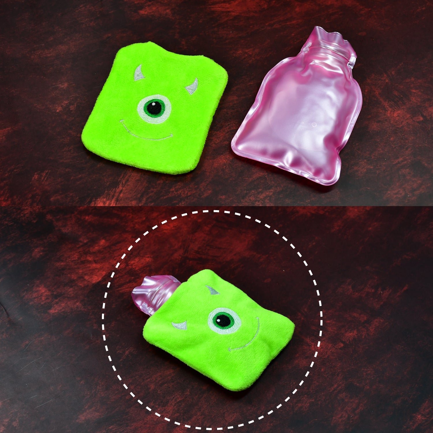 Hot Water Bag – Monster Print for Pain Relief & Warmth | Velvet Wellness