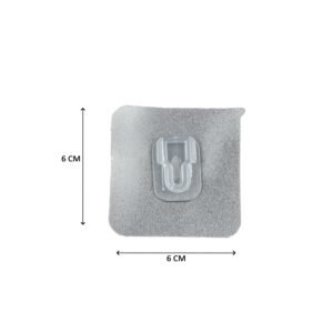 Adhesive Hooks – Transparent Damage-Free Wall Hanging | GlimmerHome