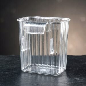 Mini Rack-Mount Storage Box – Space-Saving Transparent Organizer