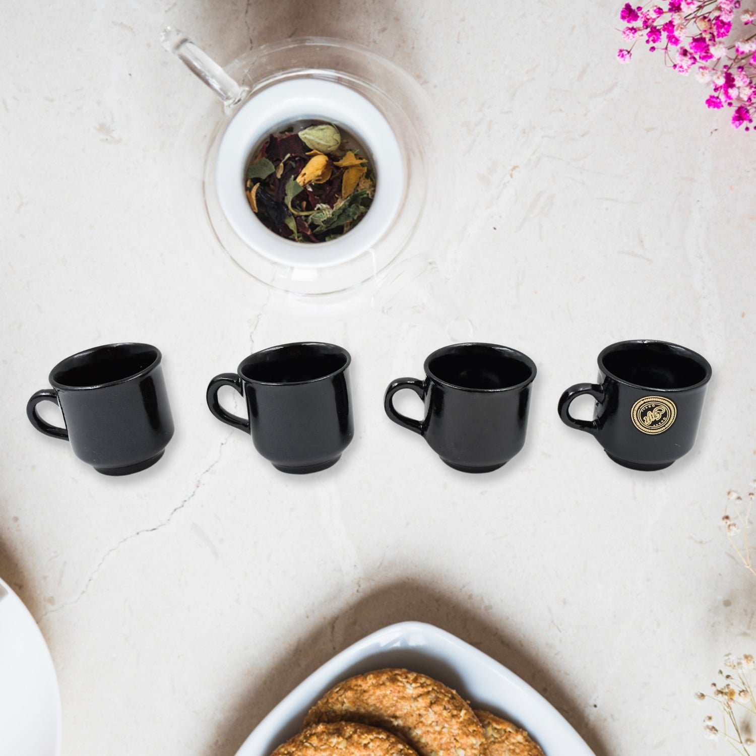 Ceramic Tea Set – Pineapple Design 12-Piece Drinkware | NG