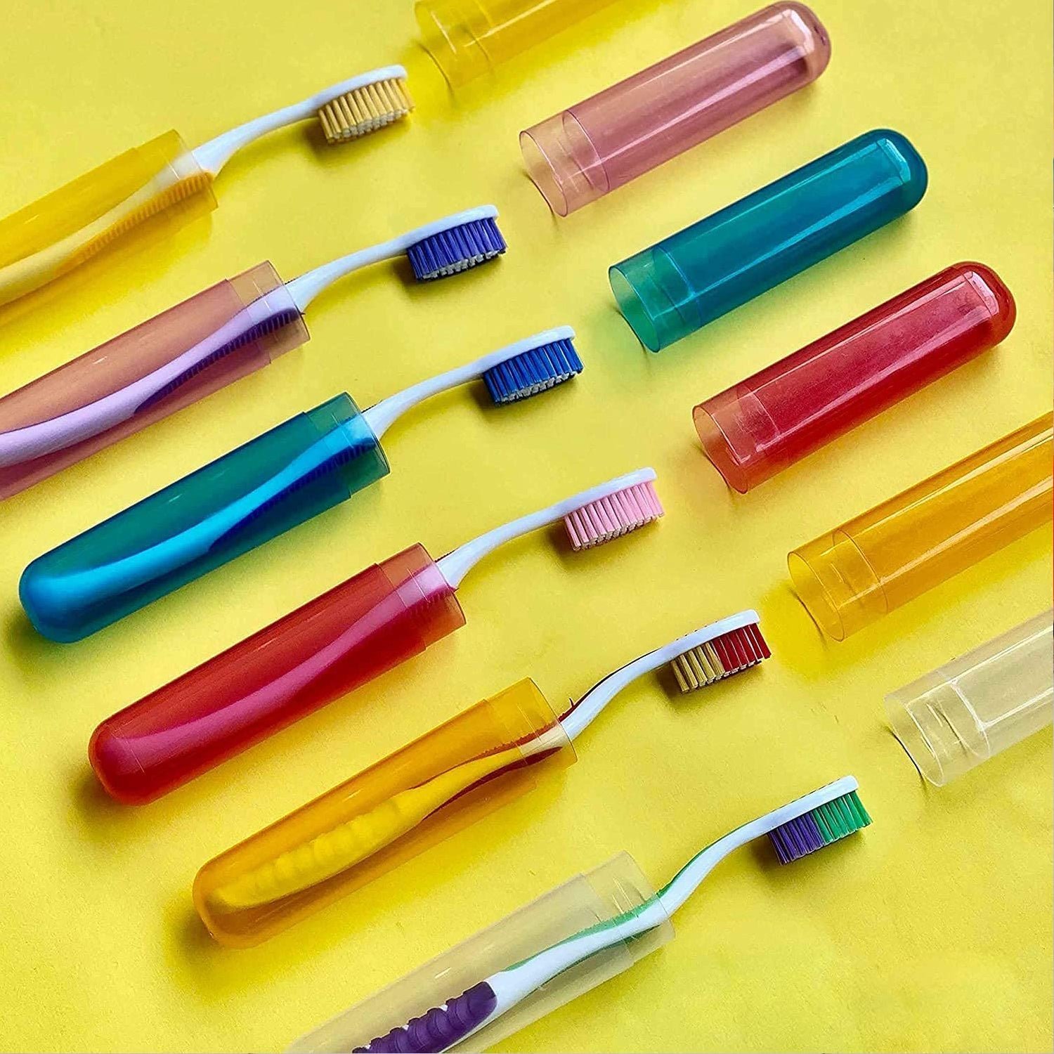 Travel Toothbrush Covers – 6pc Anti-Bacterial Set | BrushedUp