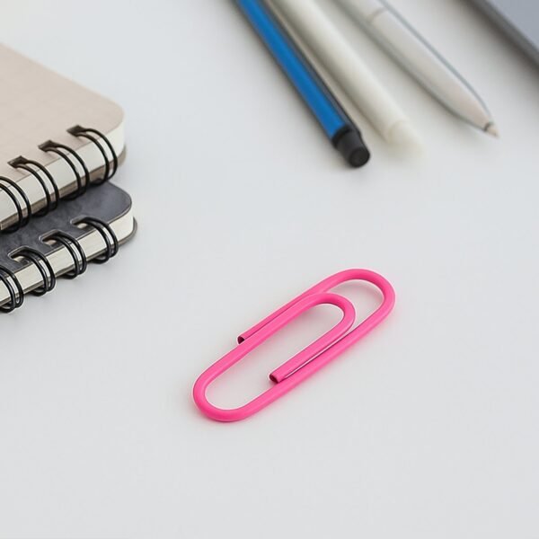 Vinyl-Coated Paper Clips – Colourful, Rust-Resistant Set (10 Pcs)