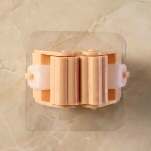 Mop & Broom Holder Clip – Strong Self-Adhesive Wall Mount