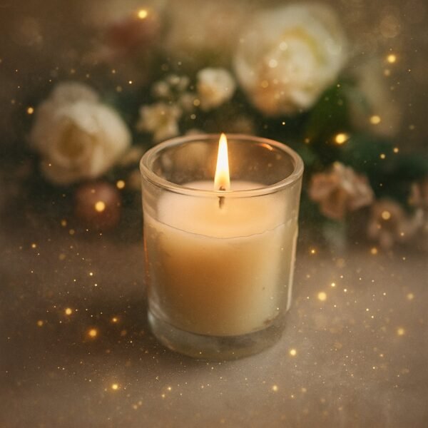 Scented Votive Candle – Sweet Dreams Soy Blend in Glass Jar