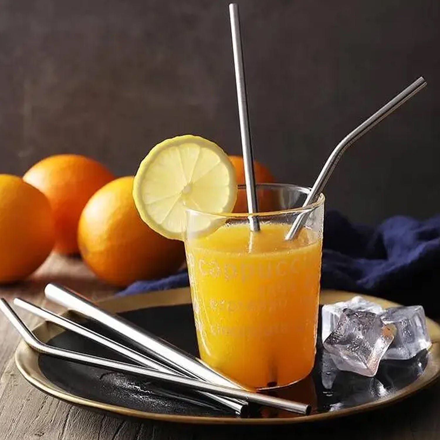 Stainless Steel Straws – Reusable Set with Travel Case | Happy Bathers