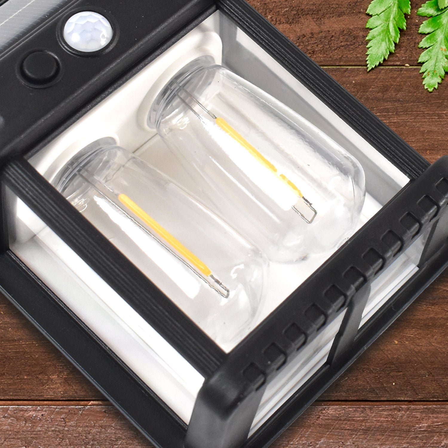 18W Solar Wall Double Light – Motion Sensor & Dual Modes