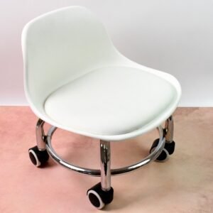 Rolling Stool with Wheels – Low Height & Ergonomic | Indo Glow