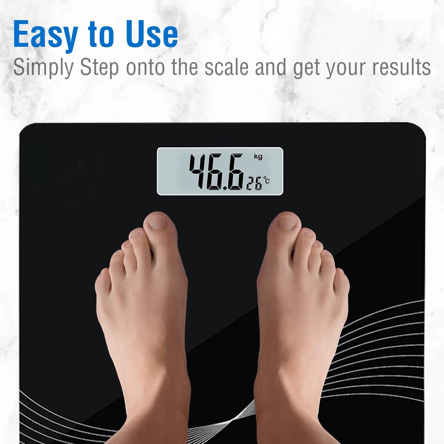 Digital Personal Weight Scale – Slim & High-Precision for Accurate Tracking