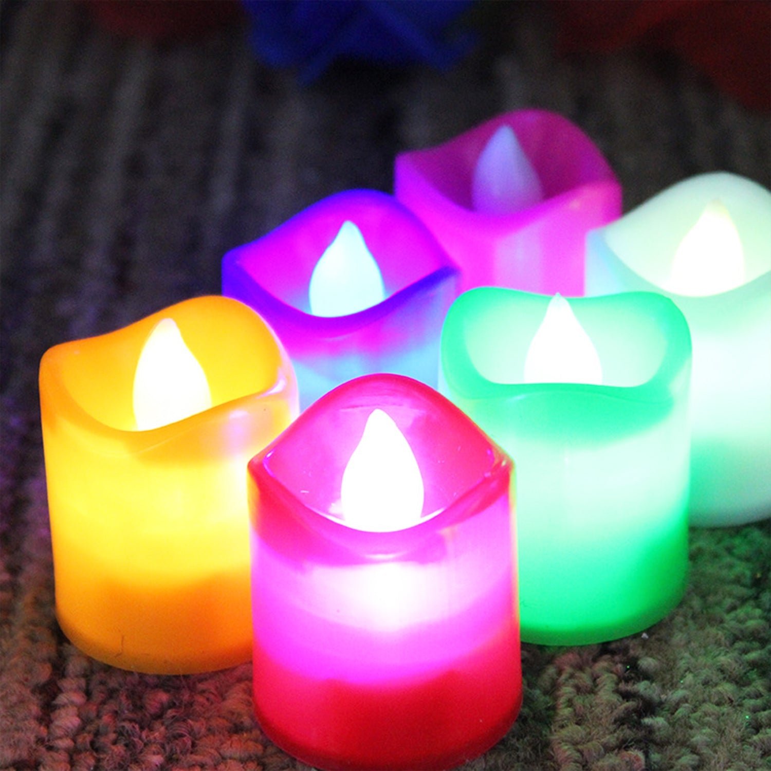 LED Tealight Candles – 10 Pcs Battery Operated | Indo Glow