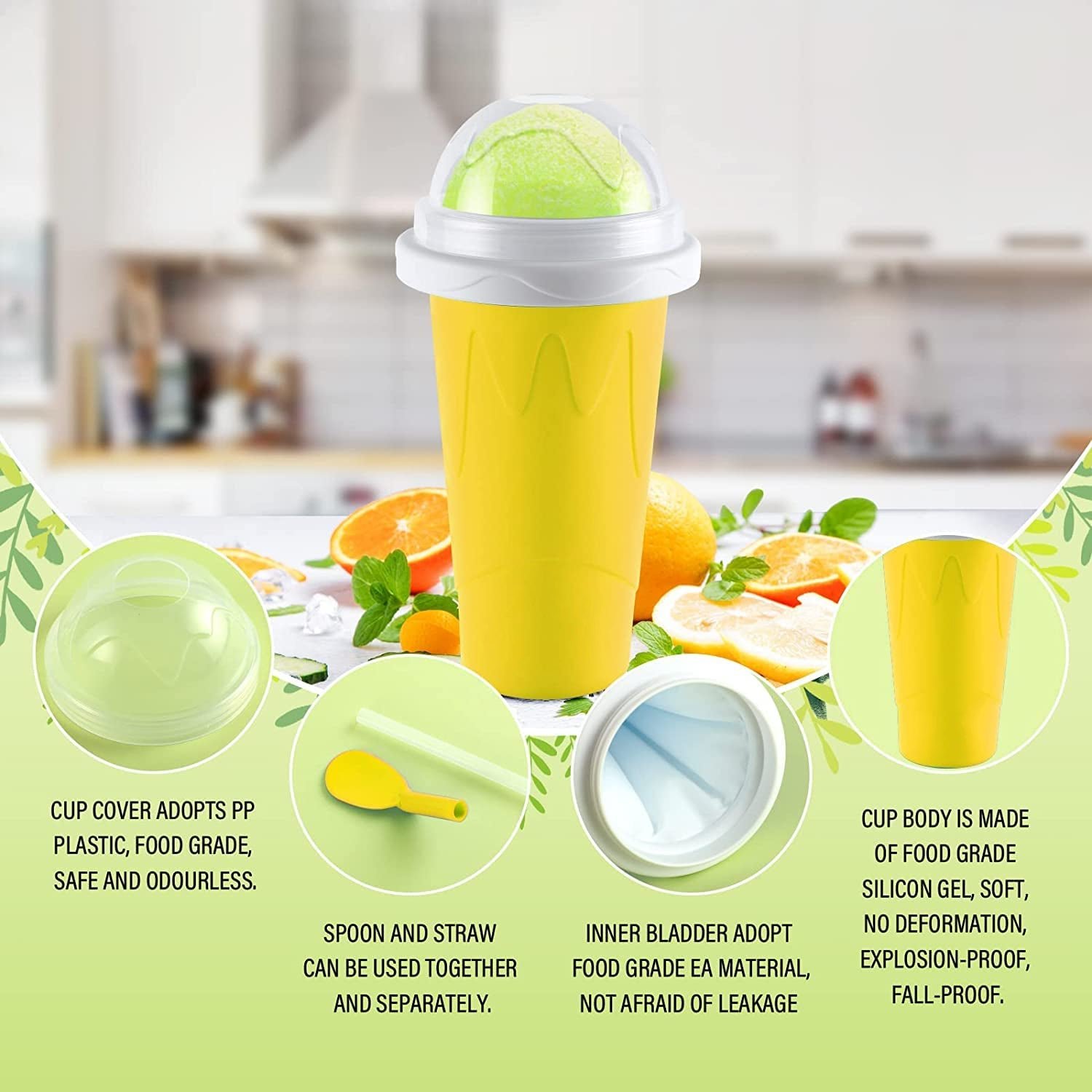 Frozen Smoothies Maker Cup – Double Layer Slushy | Tidy Table