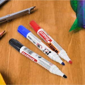 Whiteboard Marker Set – Smooth, Vivid Ink with Duster Pack of 4