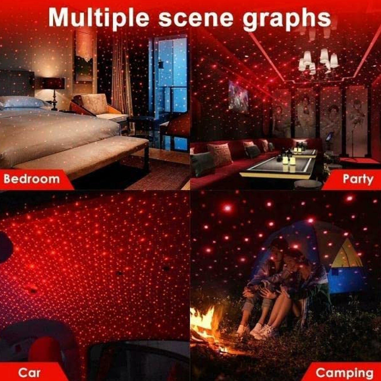 Car Star Projector – USB Roof Galaxy Light | Indo Glow