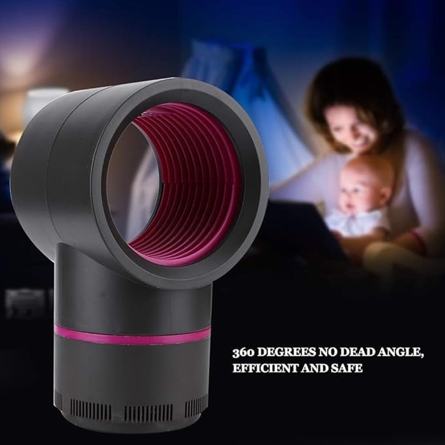 USB Electric Mosquito Killer Lamp – Silent, Baby-Safe Trap