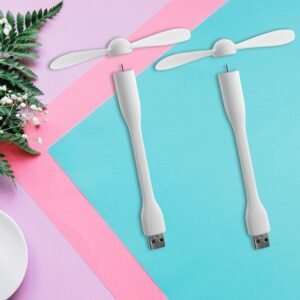 Portable USB Fan, Light & 3-Port Hub Combo for Laptops | Deskrova