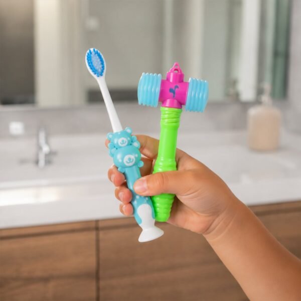 04_5bec7fe0-f4d6-4cac-8a8e-fb6b0ddbca6d Kids' Toothbrush & Hammer Toy Set – Turning Oral Care into Fun