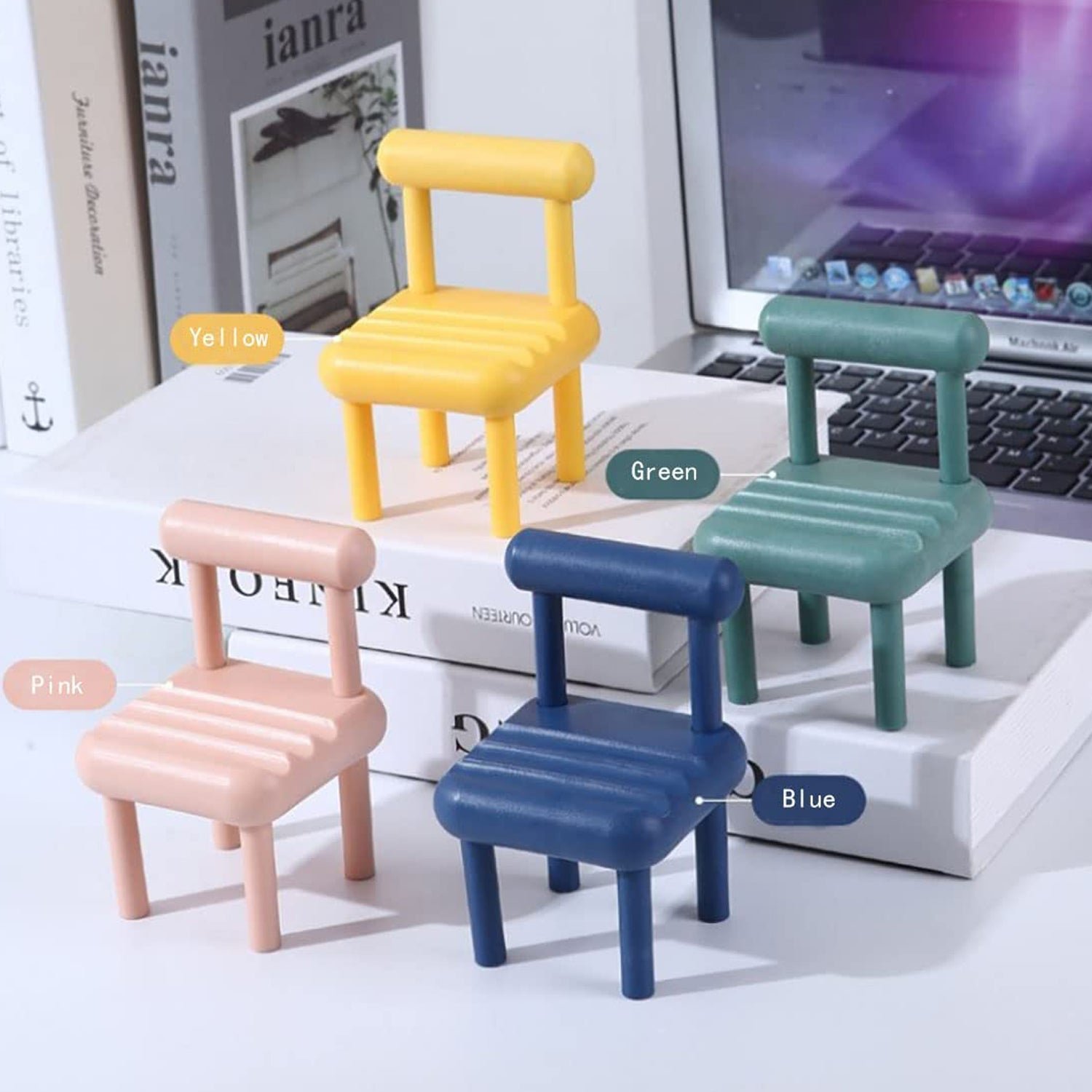 Mini Chair Phone Stand – Cute Wooden Desk Holder | Gambit