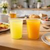 Plastic Drinking Glass 200 ML – Durable & Lightweight Mix Colors