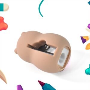Cartoon Pencil Sharpener with Built-In Eraser – Fun & Practical
