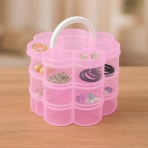 04_6056afc9-72e0-449f-b544-67830d44e979 Flower-Shaped 3-Layer Storage Box – 9 Compartments Organizer