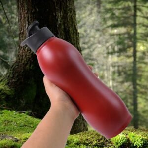 Stainless Steel Water Bottle 1000ML – Leakproof Matte Finish
