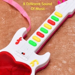 Kids Mini Guitar Toy – Battery Operated & Light-Up | Colorful Creations