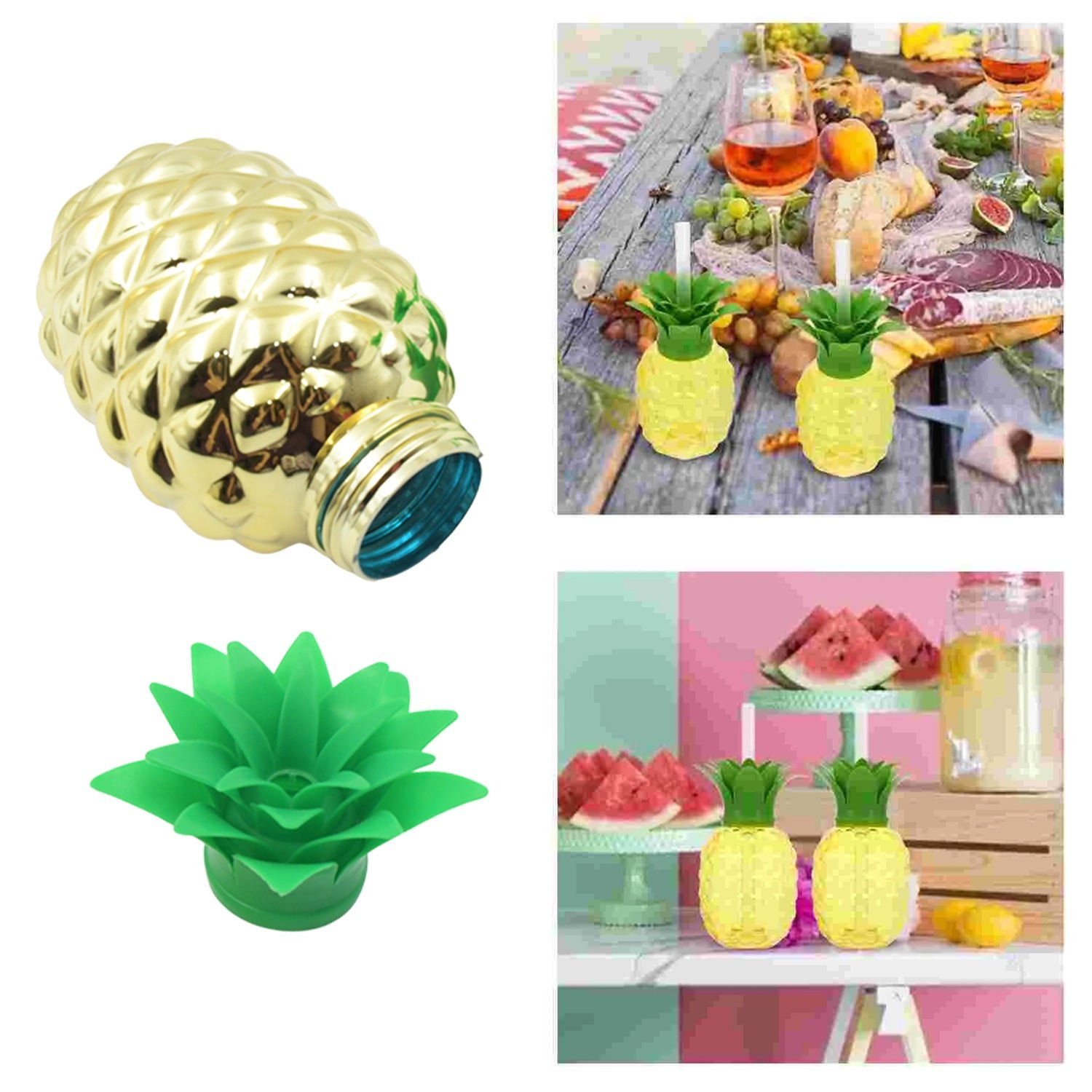 Pineapple Cup with Straw – Tropical Party Tumbler | Indo Glow