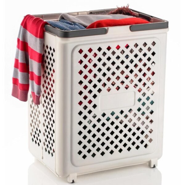 Large Foldable Laundry Basket with Wheels – Spacious & Portable