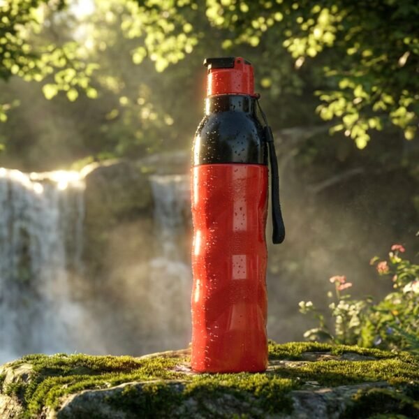 1000ml Sports Water Bottle – Leakproof Flip Lid & Carry Strap