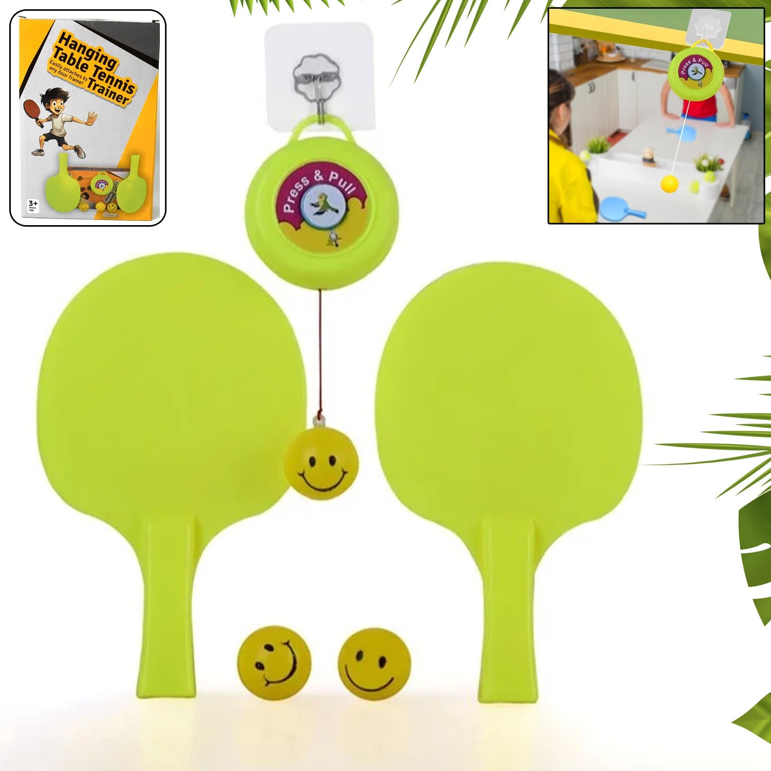Portable Table Tennis Kit – Indoor Self-Training Set | Dollovia