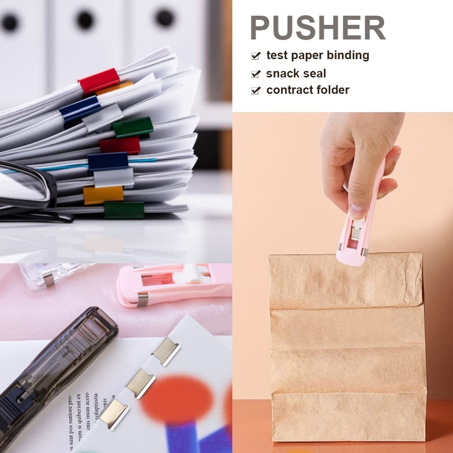 Paper Clamp Dispenser – Reusable Clips, No Holes | Papezo