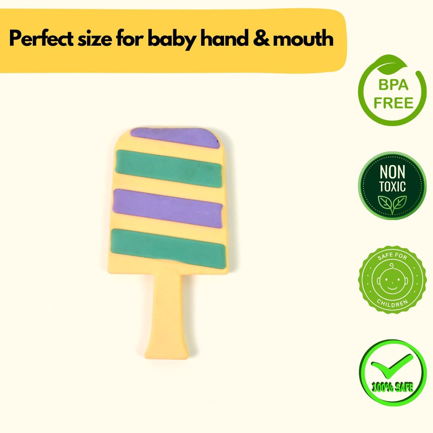 Silicone Baby Teether – Soft, BPA-Free Candy Shape | Babyova