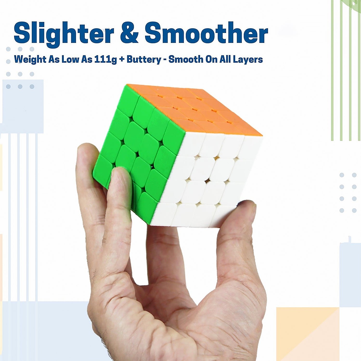 4x4x4 Magic Cube – High Speed Stickerless Brain Teaser | Aditi