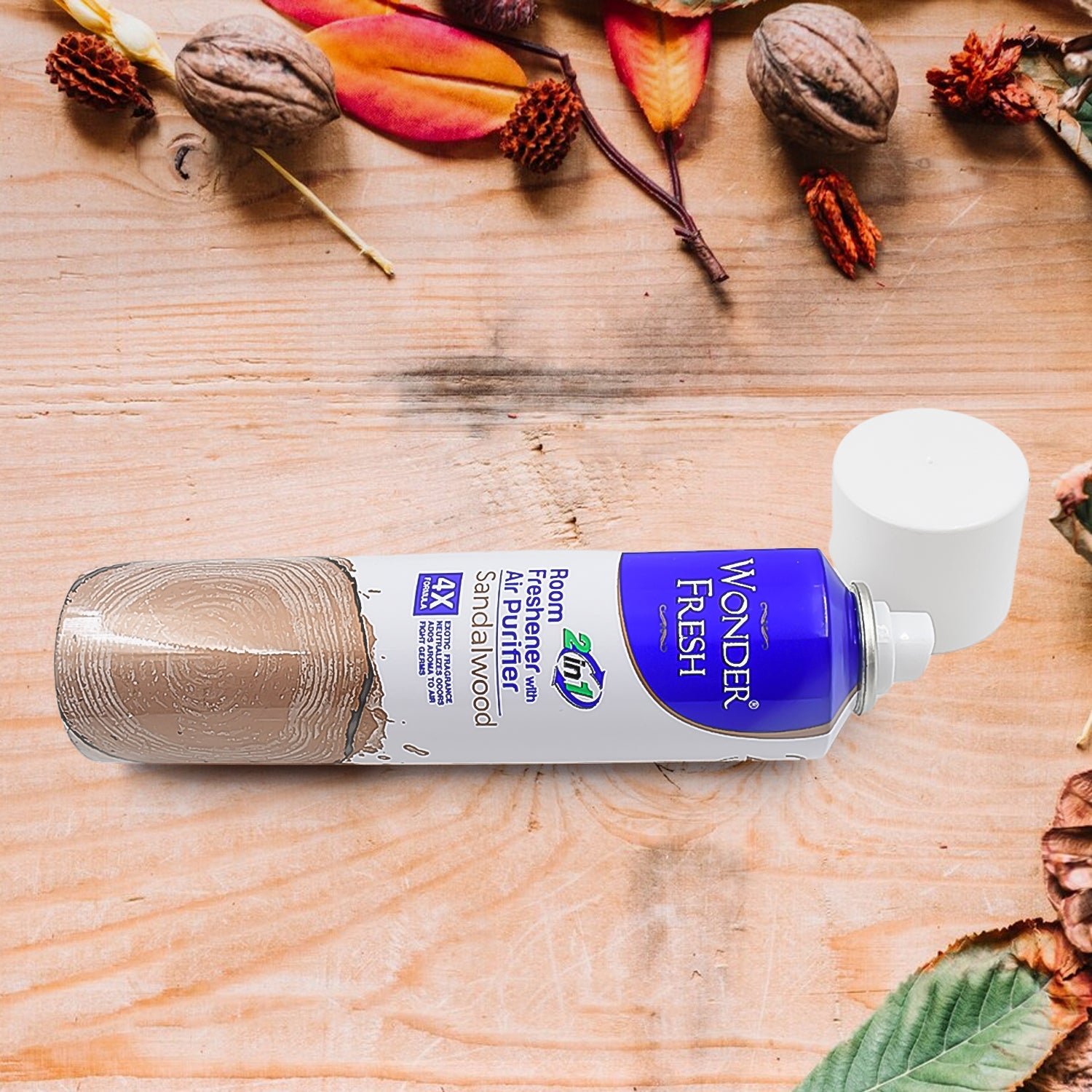 Sandalwood Air Freshener Spray 125g – Long-Lasting | Wonder Fresh