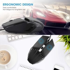 Wired Gaming Mouse – Ergonomic Design & RGB Lighting | Indo Glow