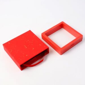 Transparent Jewellery Display Box – 3D Floating Organizer with Magnetic Lock