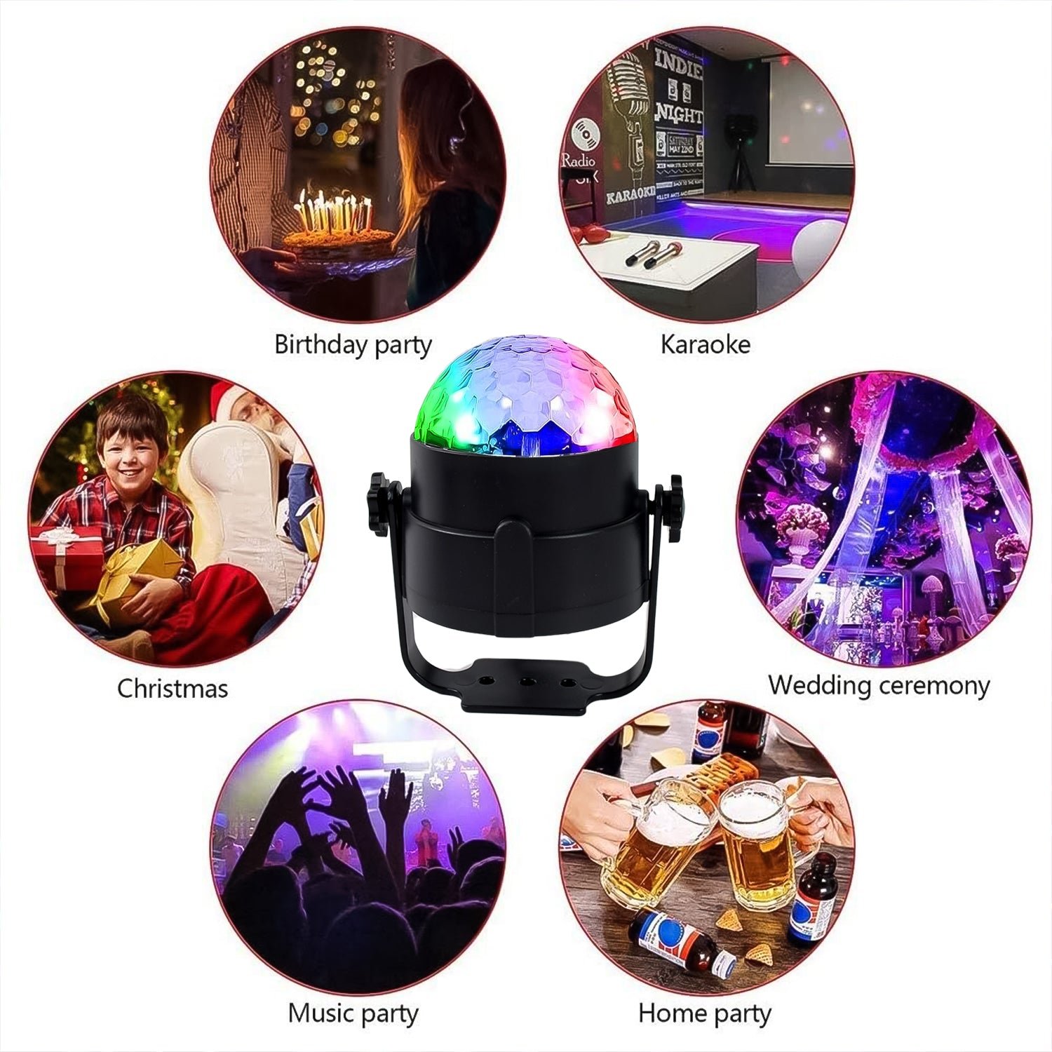 Disco Ball Light – USB DJ Stage Lamp for Parties | Indo Glow