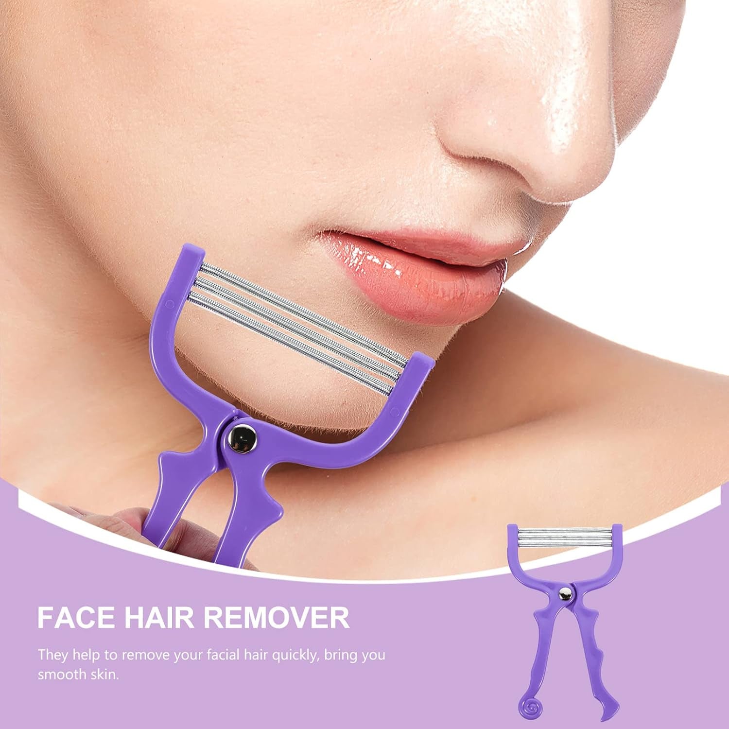 Facial Hair Remover Threading Tool – Precise & Portable | Calm & Curl