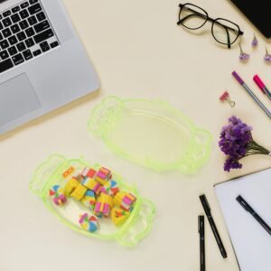 School Eraser Set – 15 Multi-Design Rubber Erasers | Velvet Wipe