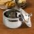 Stainless Steel Ghee Pot with Lid & Spoon – Mirror Finish