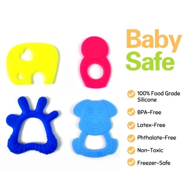 Silicone Baby Teether – Soft & BPA-Free Relief | Aditi