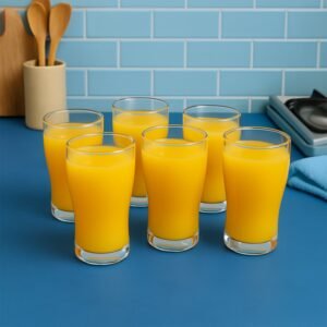 Unbreakable Pitcher Glass Set – Vista 350 ML, 6-Piece Durable Drinkware