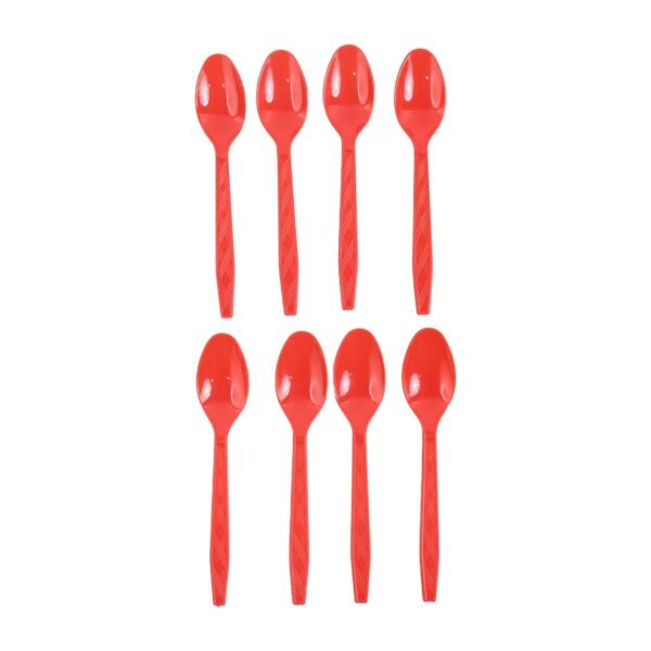 Reusable Plastic Spoons Set of 8 – Durable & Lightweight Dining