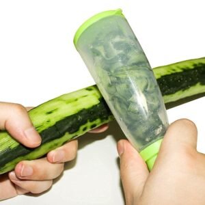Smart Vegetable Peeler – Mess-Free with Container | Quickslice