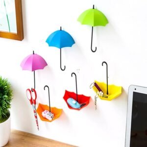 Umbrella Key Holder – Colourful Wall Mounted Hooks | Indo Glow