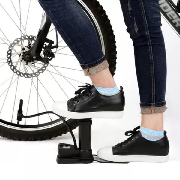 Foot Air Pump – Compact, Portable with Pressure Gauge for Tires