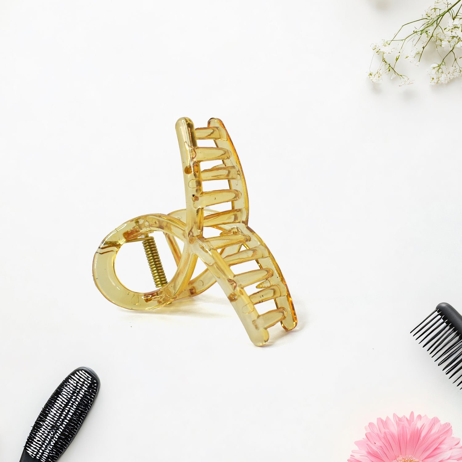 Matte Plastic Hair Clamp – Durable Firm Grip for All Hair Types